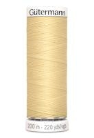 Sytråd polyester 200m ljusgul 325