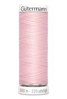 Sytråd polyester 200m rosa 659