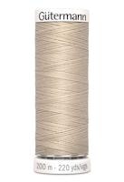 Sytråd polyester 200m beige 722