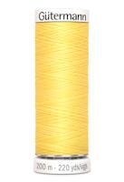 Sytråd polyester 200m gul 852