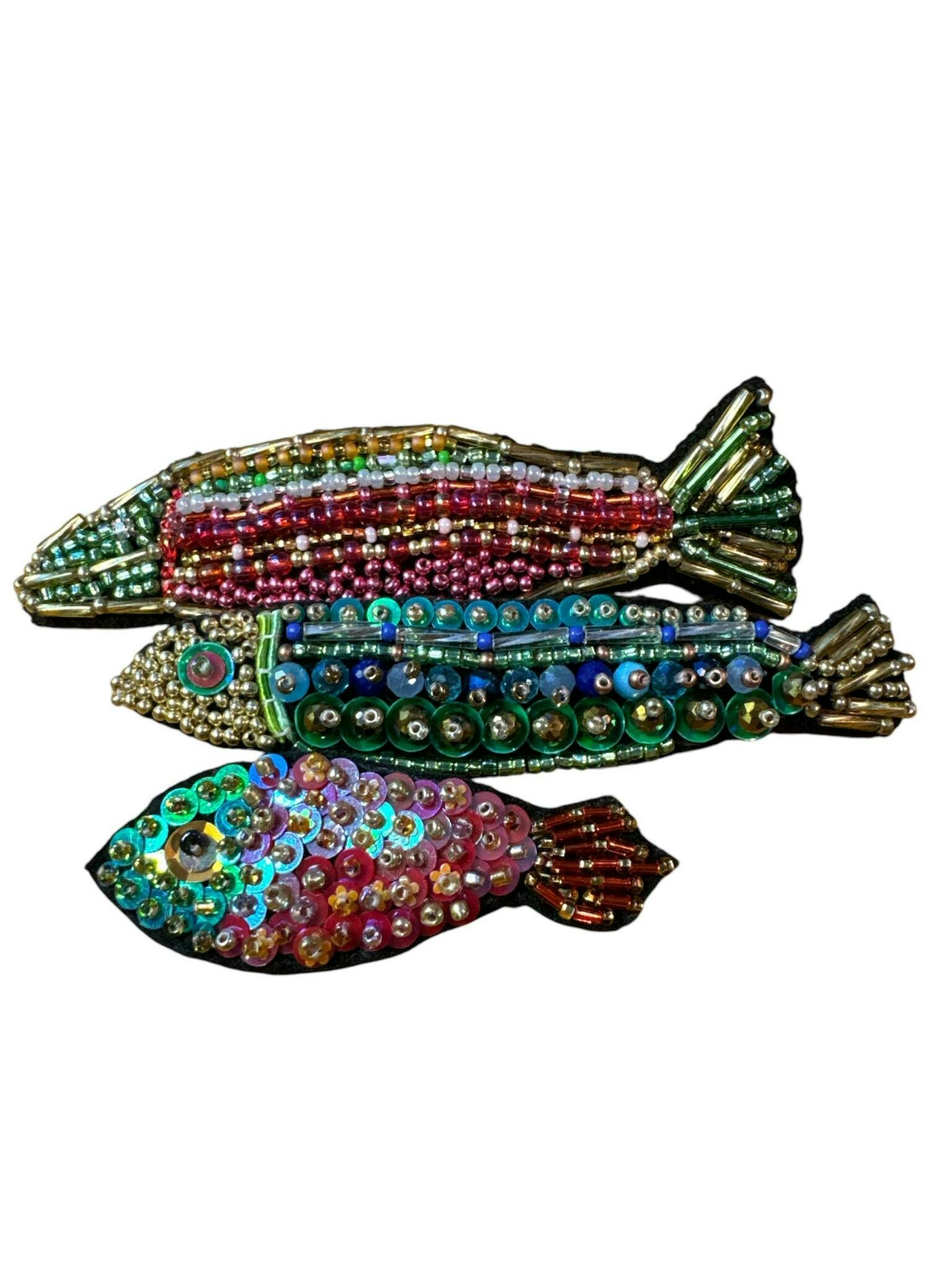 Workshop ONLINE brodera en fisk med pärlor 2/10