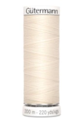 Sytråd polyester 200m vit 802