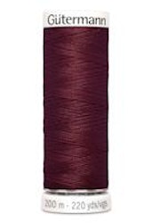 Sytråd polyester 200m vinröd 369