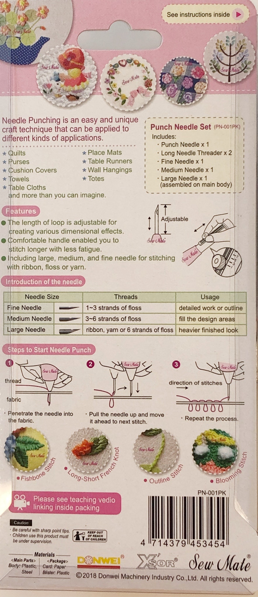 Punch needle set