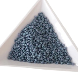 Miyuki seedbeads 11/0 matte metallic steel blue lustet