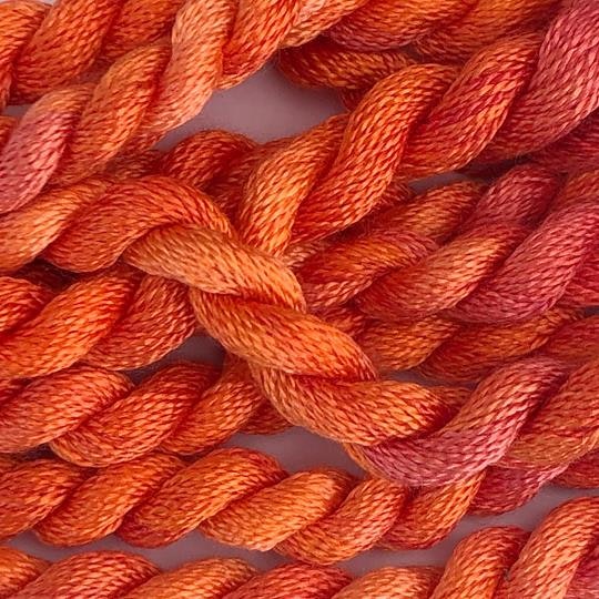 Broderigarn Silke fin orange