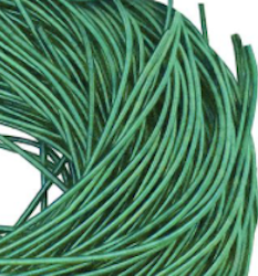 French wire 1mm matt green
