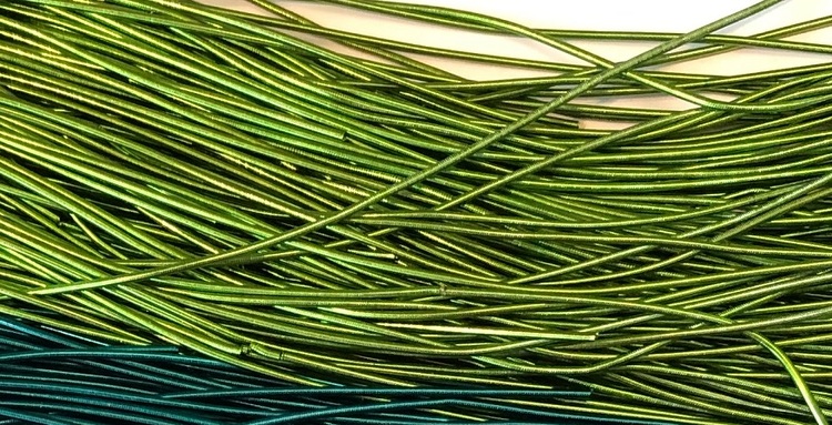 French wire 1mm ärtgrön
