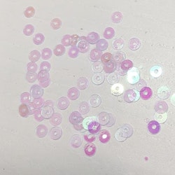 Sequin round 4mm transparent AB