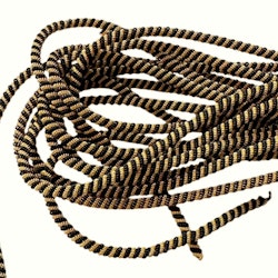 French wire double twisted 4mm guld & svart