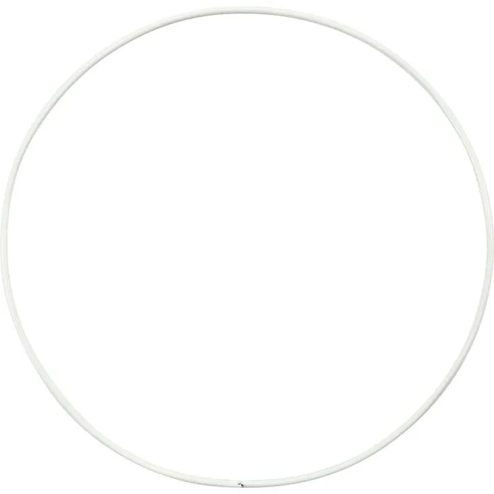 Metallring vit 15cm