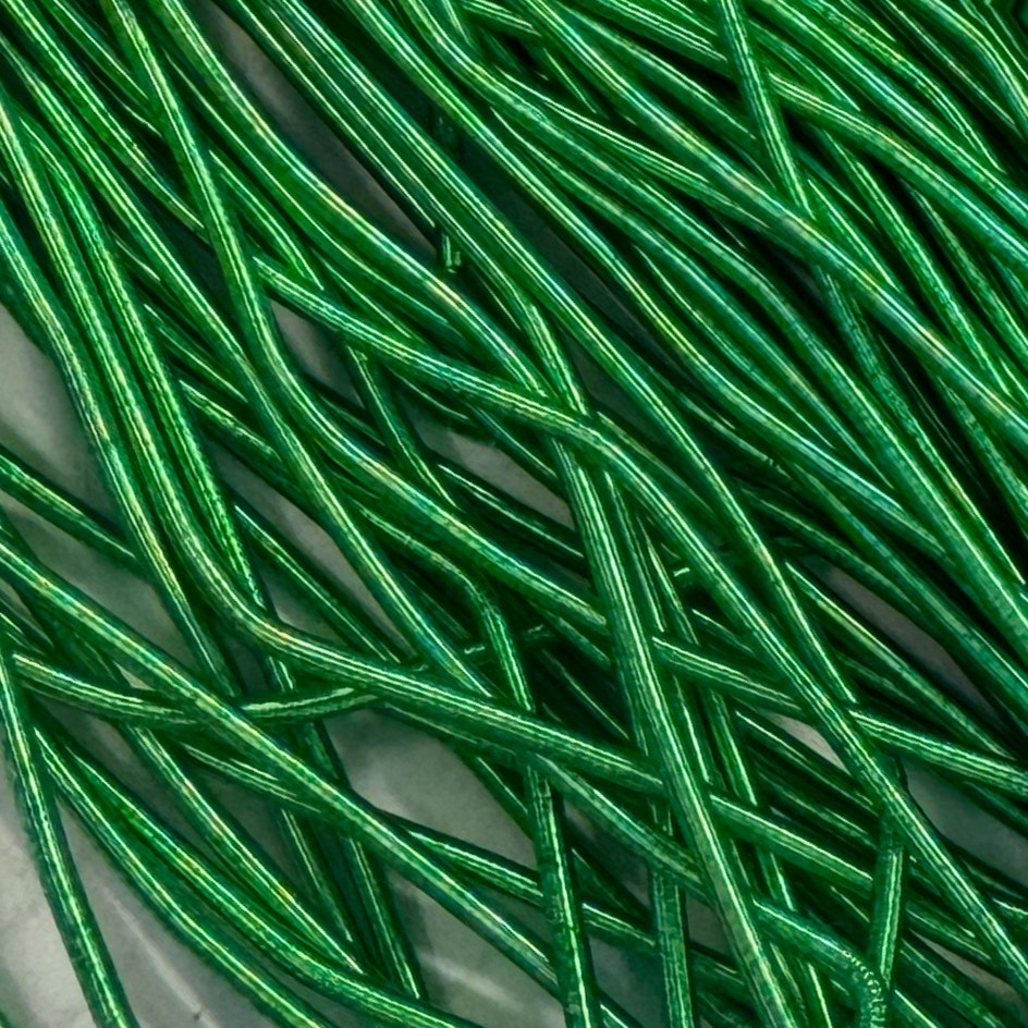 French wire 1mm matt ljusgrön