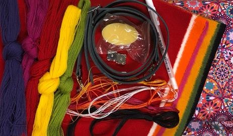 Materialkit grundkurs yllebroderi