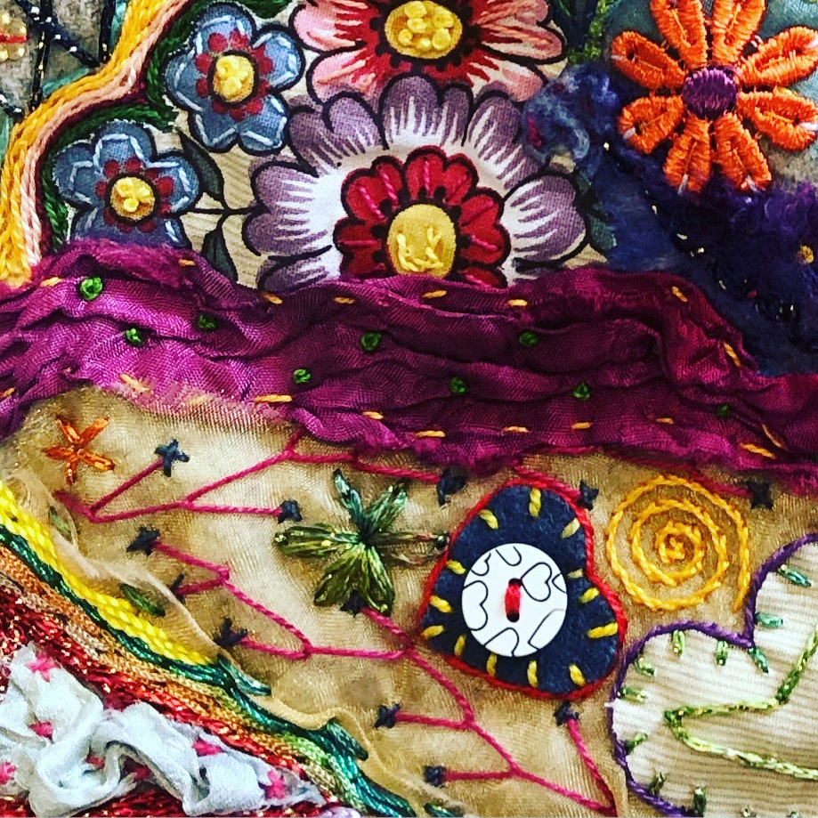 Inspirationskväll med "scrapbroderi" ONLINE 2/9