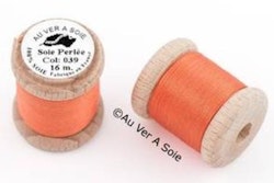 Pärlgarn silke orange 39