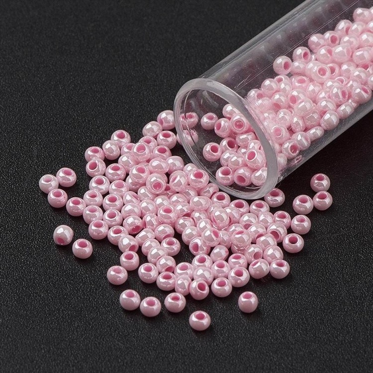 Seedbead 13/0 ceylon rosa