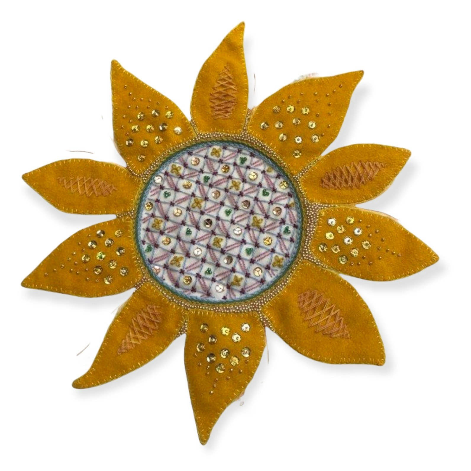 Sunflower - material set- instructions in Swedish
