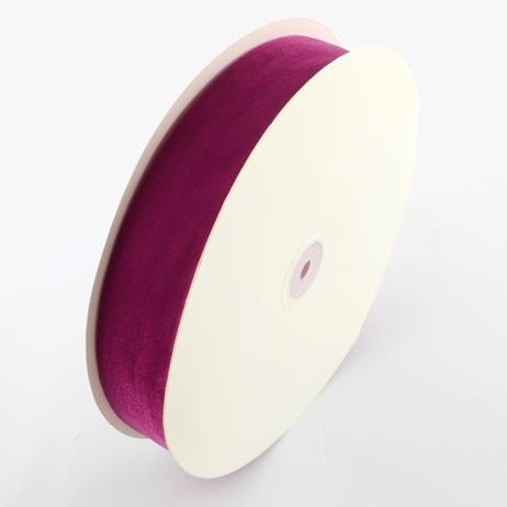 Sammetsband cerise 15mm