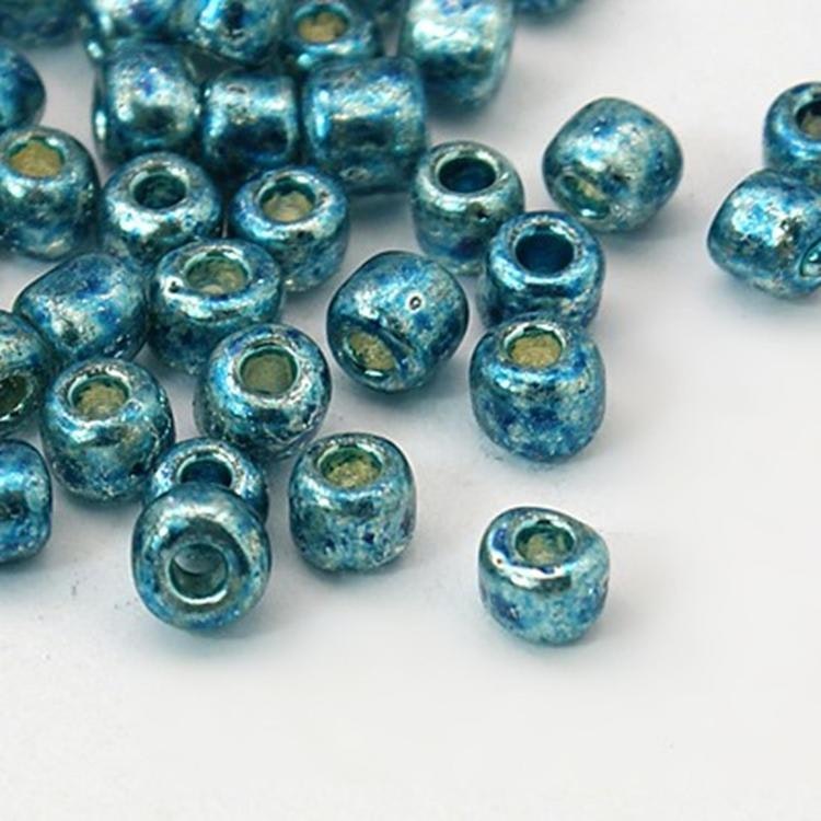 Seedbead 4 mm turkos metallic