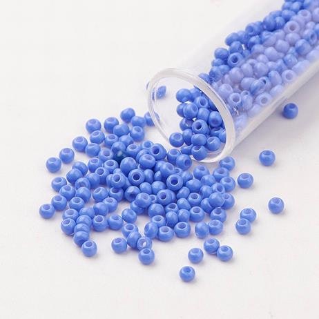 Seedbead 2mm opak ljusblå