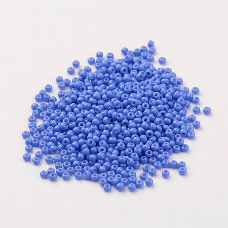 Seedbead 2mm opak ljusblå
