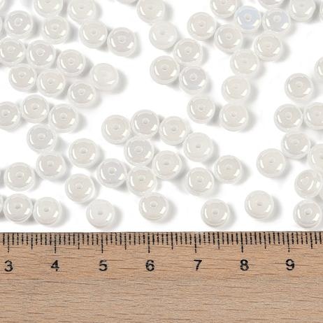 Pärla donut 6mm vit