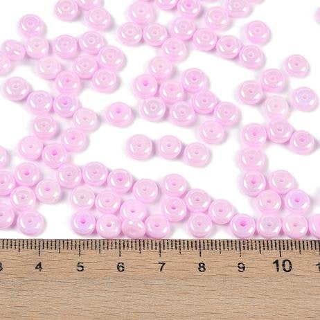 Pärla donut 6mm ljusrosa