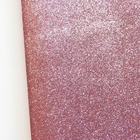 Skinnimitation rosa glitter 10x10cm