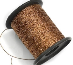 Metallictråd 1mm glitter antikguld