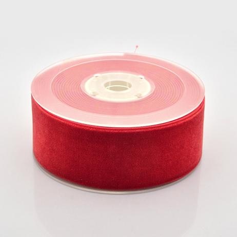 Sammetsband röd 38mm