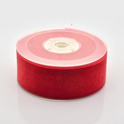 Sammetsband röd 38mm