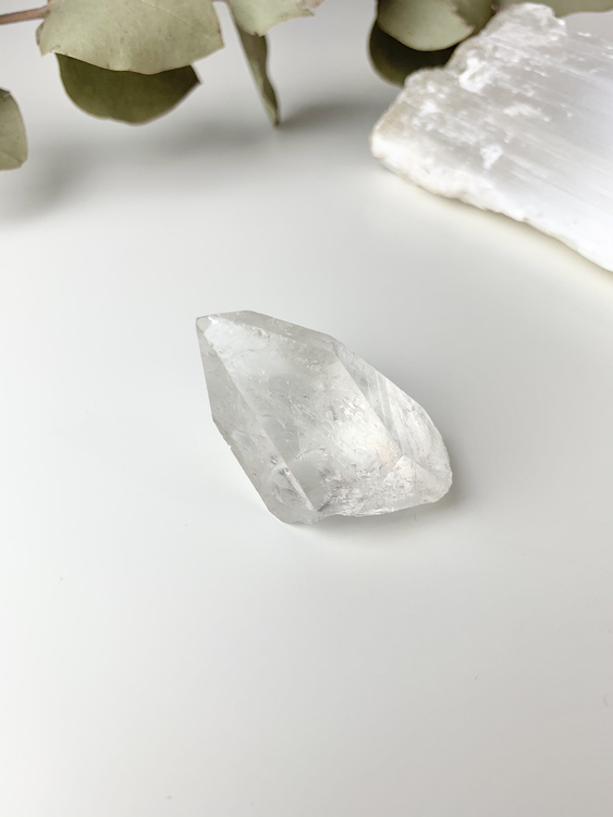 Bergkristall, clear quartz, naturlig spets #A