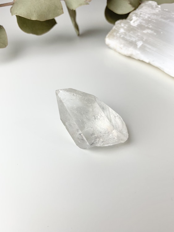 Bergkristall #A, clear quartz, naturlig spets
