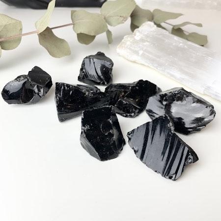 Obsidian, råsten