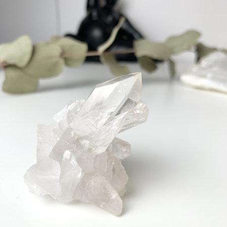 Bergkristall, clear quartz, naturliga kluster #A