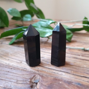 Obsidian, polerad spets