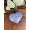 Blå kalcit touchstone, hjärta, blå kalcit sömnsten, sömnkristall