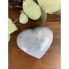 Blå kalcit touchstone, hjärta, blå kalcit sömnsten, sömnkristall