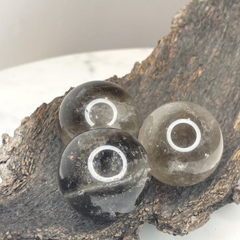 Rökkvarts (smokey quartz), klot