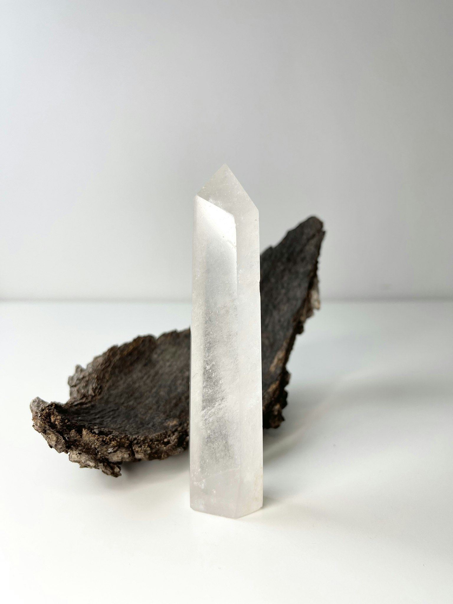 Bergkristall #A, clear quartz, polerad kristallspets