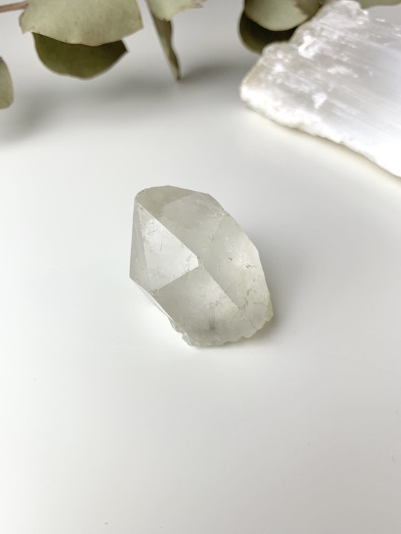 Bergkristall #B, clear quartz, naturlig spets