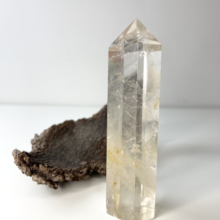 Bergkristall, clear quartz, polerad kristallspets #C