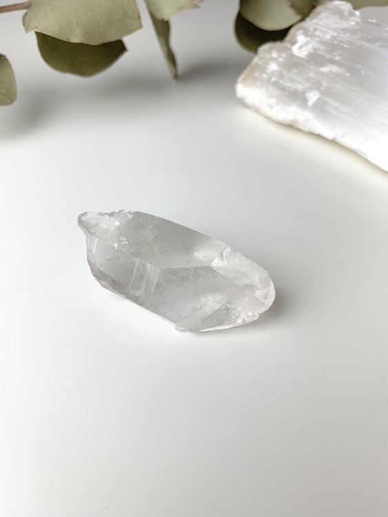 Bergkristall, clear quartz, naturlig DT spets #A