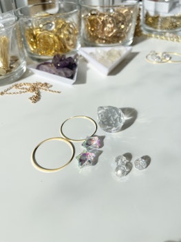 Extra glitter - golden circle sparkle