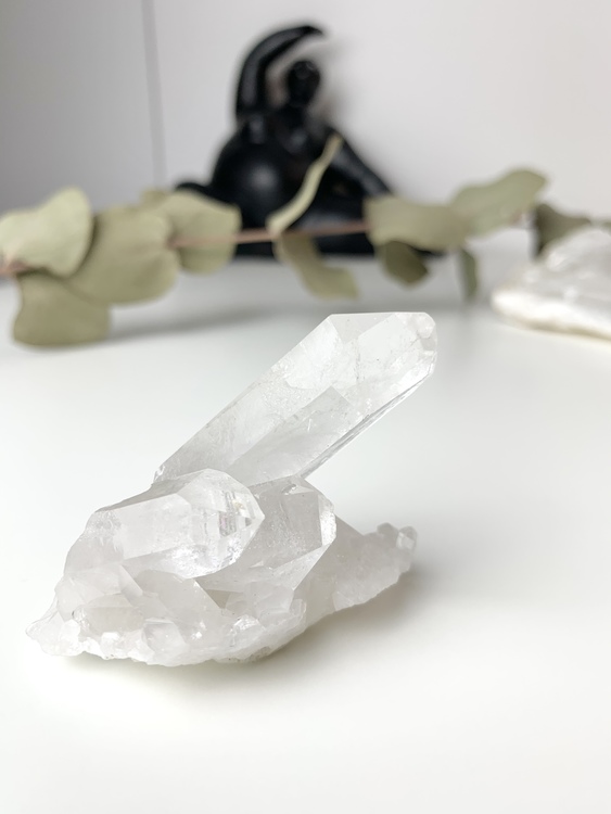 Bergkristall, clear quartz, naturliga kluster #B