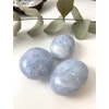 Blå kalcit touchstone, palmstone, meditationssten 300kr, blå kalcit sömnsten, sömnkristall