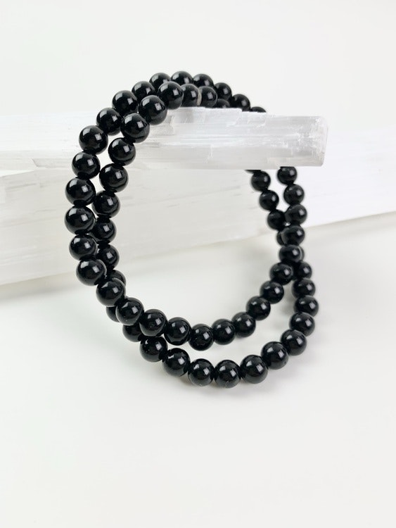 Soul candy armband - svart obsidian