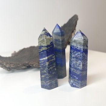 Lapis Lazuli, polerad kristallspets