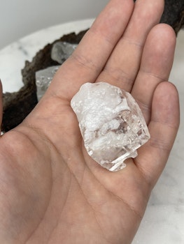 Ice kalcit (Islands spat), råsten