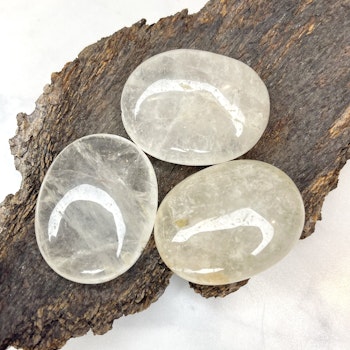 Bergskristall (clear quartz), liten touchstone